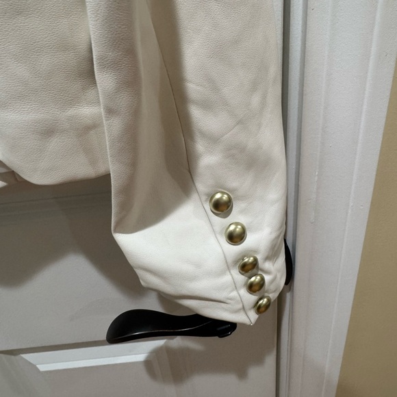 Dolche Caba Elegant White Double-Breasted Women's Blazer Size xl - Picture 12 of 13